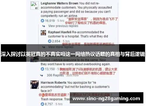 深入探讨以英冠真的不真实吗这一网络热议话题的真相与背后逻辑